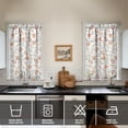 thumbnail image 2 of Fall Kitchen Curtains 39 Inch Short - 32Panel Set, Autumn Harvest Print, Rod Pocket Window Treatment for Thanksgiving, Farmhouse, Cafe, Living Room - Machine Washable, 2 of 4