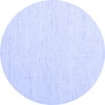 thumbnail image 1 of Ahgly Company Indoor Round Solid Blue Modern Area Rugs, 5' Round, 1 of 4