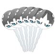 thumbnail image 1 of Husky Face Pet Dog Cupcake Picks Toppers - Set of 6, 1 of 1
