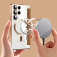 thumbnail image 4 of for Samsung Galaxy s24 Ultra Case Card Holder Wallet Pu Leather Flip Cover Clear Lens Protector [Compatible with Magsafe ] Magnetic Funda para S 24 Ultra 6.8 '' 2024 Best Phone Case, 4 of 12