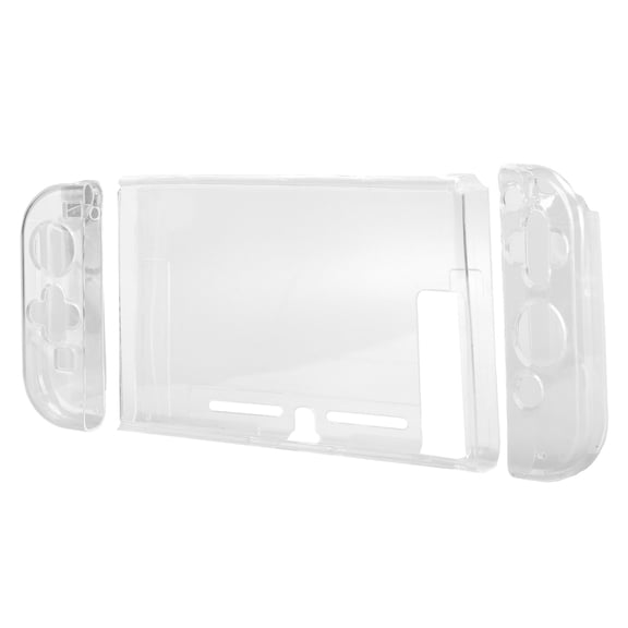 Riousery Premium Transparent Protective Case Cover for Nintendo Switch Console, Durable TPU Split-Type Shell Protector for Enhanced Grip and Scratch Resistance, Ultimate Gaming Accessory 3-Pack