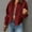 *Red, variant on ClodeEU Women's Corduroy Jacket ,Lapel Button Long Sleeve Jacke,Fall Loose Casual Trendy Jacket Army Green,Womens Plus L