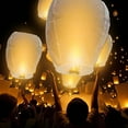 thumbnail image 5 of YiBai Saving 10pcs/20pcs White Chinese Lanterns You Can Use Paper Lanterns To Easily Create A Chinese Or Japanese Style Festive Lanterns For Birthday Party Wedding Decoratio, 5 of 7