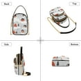 thumbnail image 3 of FORMRS Crossbody Bag for Women Quilted Travel Shoulder Cell Phone Purse with Chain Strap Handbag, Cartoon Red Houses, 3 of 7