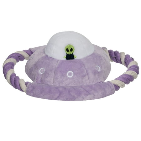 UPC: 0842229130454 | FurHaven Pet Products Space Explorers Plush and Rope Dog Toy – UFO