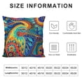 thumbnail image 5 of Throw Pillow Covers Art Boho Pillowslip Square Sofa CuteCushion Cases Pillowcases, 5 of 5