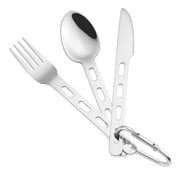 WEKADRIN Camping Eating Utensils 3Sets Stainless Steel for Outdoor Activities