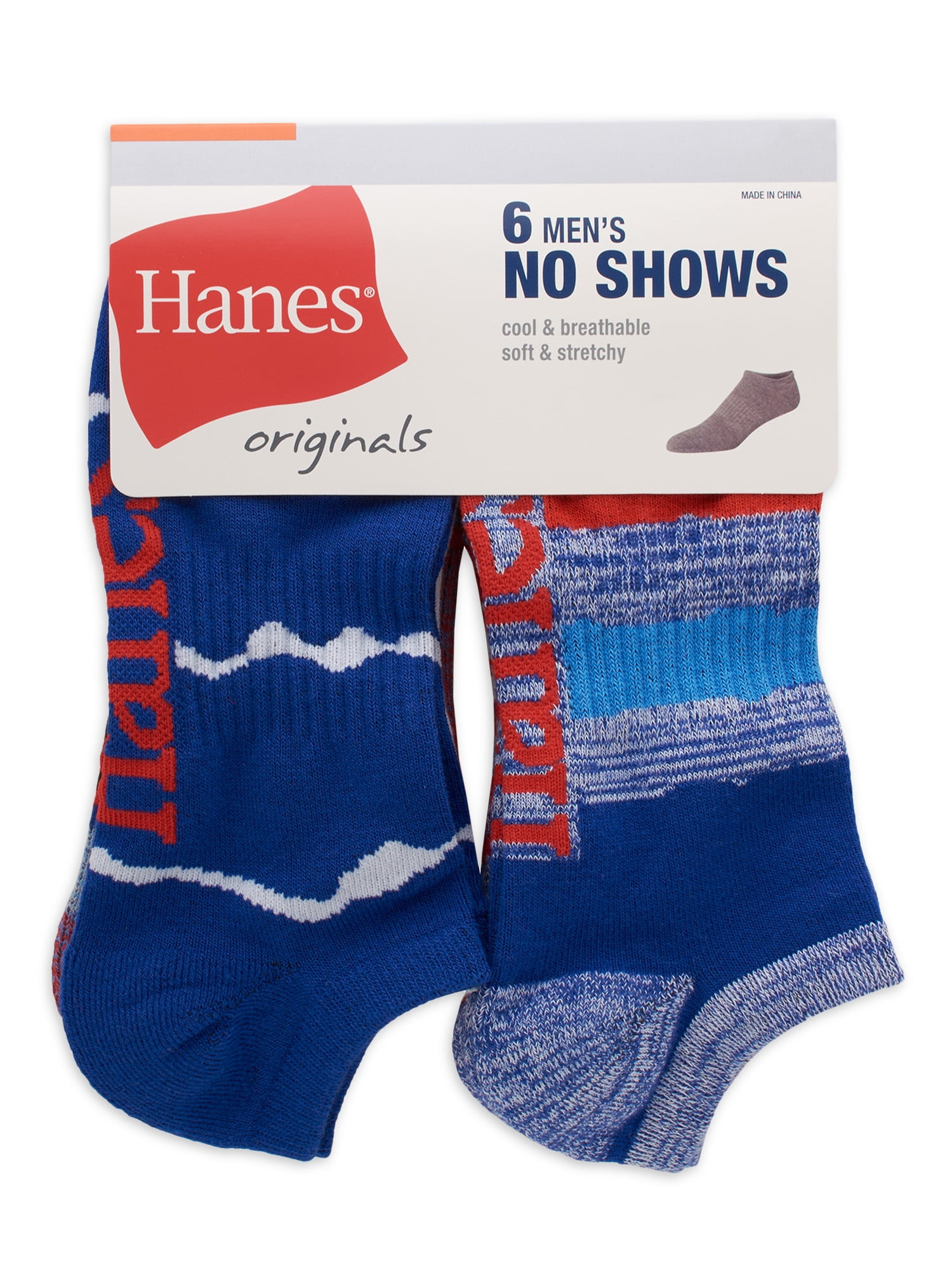 Hanes Men's Cushion No Show Socks, Size 6-12, 6 pairs - The Fresh Grocer