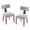 Gray, variant on Hassch Linen Upholstered Dining Chairs Set of 2, Modern Armless Kitchen Chairs with Curved Backrest and Rubber Wood Legs, for Home Office and Living Space, Gray
