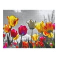 thumbnail image 5 of JRXY Tulips Sun Clouds Wooden Jigsaw Puzzle Challenging Difficult Wood Puzzle for Adults 500 PCS, 5 of 6
