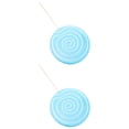 thumbnail image 1 of Creative Simulation Lollipop Props for Decor 2Pcs Blue Wooden Model, 1 of 5