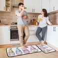 thumbnail image 2 of SKYSONIC Christmas Gnomes Set Kitchen Mats Set of 2 Watercolor Anti Fatigue Floor Runner Rug Non Slip Comfort Mat 19.7x27.6 Inch + 19.7x47.2 Inch for Living Room Laundry Room Hallway, 2 of 7
