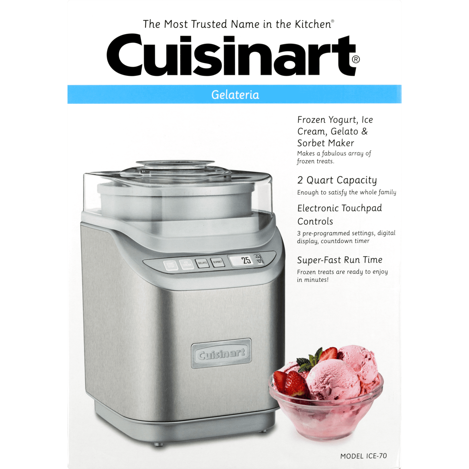 Details about   Cuisinart ICE-60W Cool Creations Ice Cream Maker White 
