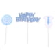 thumbnail image 1 of 3 Pcs Primeros de Torta HAPPY BIRTHDAY Trajes Adornos de Bizcocho Cake Topper SM SunniMix Happy Birthday Cake Topper, 1 of 8
