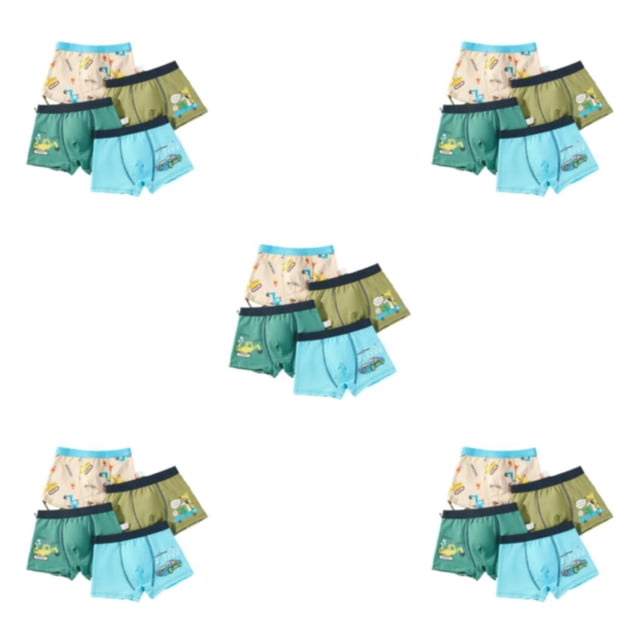 Sonducket 4 piezas de ropa interior y liviana para niños - Ropa interior transpirable y cómoda para niños Bragas Decoración completa de Type2 NO2