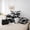 Black White, variant on Feelyou Kids Football Twin Bedding Sets 7pcs, Rugby Sport Bedding Comforter Set