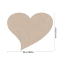 thumbnail image 3 of Heart Shaped Bulletin Board with Backing, Pin Board Tile for Wall Decor and Photo Display Board, 3 of 6