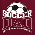 thumbnail image 5 of Wild Bobby, Soccer Dad Better Than a Regular Dad Father's Day Unisex Crewneck Sweatshirt, Maroon, Medium, 5 of 6