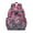 Rose-red-20, variant on Wildflower and Butterfly Illustration School Backpack Lightweight Adjustable Padded Straps Chest Buckle Spacious Durable Bookbag