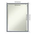 thumbnail image 4 of Amanti Art Theo Blue Narrow Beveled Wood Wall Mirror 25.25 x 19.25 in., 4 of 10