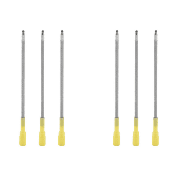 100 Pieces 3.2 Inch Black and Blue Ink Ballpoint Pen Replacement Refills Smooth Writing Ball Point