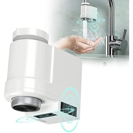 

Touchless Faucet Adapter Smart Sensor Faucet for Kitchen Bathroom Sink Smart Devices Automatic Infrared Sensor Water Saving Device Anti-Overflow Protection Easy to Install