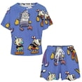 thumbnail image 2 of The Cuphead Show Summer Home Suit For Womens Short-Sleeved Pajama Set 2pcs Loungewear Soft Sleepwear T-Shirts Tee Shirt Top And Short Sleeping Pants, 2 of 8