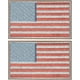 thumbnail image 1 of 2 Pieces Tactical US American Flag Patch, Military USA United States of America Uniform Emblem Patches, Red & Blue, 1 of 4