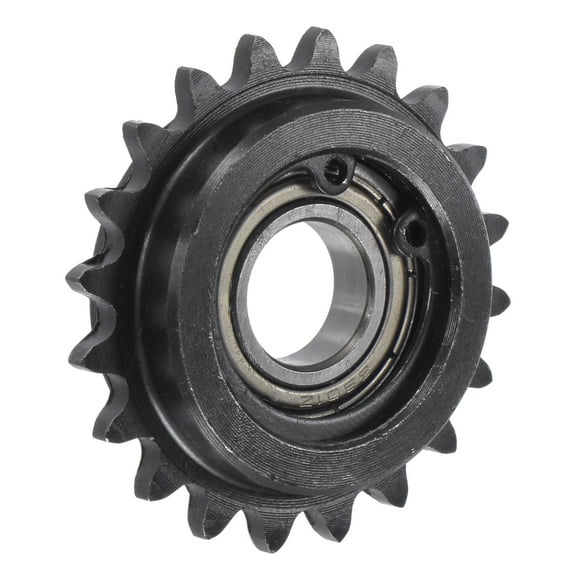 Uxcell Idler Sprocket, 12mm Bore 1/4" Pitch 20 Tooth, Carbon Steel with Insert Bearing