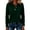 Dark Green #69, variant on WULMLEO 3/4 Sleeve Tops for Women Dressy Casual Button Collared Polo Golf Shirts Khaki S