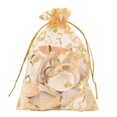 thumbnail image 3 of 400 Piezas 9X12cm Bolsas de Joyería de Organza de Corazón de Lazo de Tejido Fino Bolsos (Oro), 3 of 5