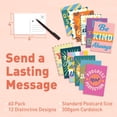 thumbnail image 2 of Tivkeber Postcards for Mailing - Bulk Pack w/Inspirational Messages - 60 4x6 Colorful Cards for Kids, Teacher Feedback, Decor, 2 of 3