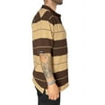 thumbnail image 3 of Mens Classic Old School Striped Midweight Pique Polo Shirt Street Casual Tshirt, 3 of 5