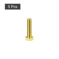 thumbnail image 3 of Unique Bargains Brass Hex Bolts, M8x35mm 5 Pack Fully Thread Grade 4.8 Machine Screws, 3 of 4