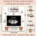 thumbnail image 2 of Sonogram Picture Frame Cute Animal Ultrasound Picture Frame with Countdown Weeks for 4x3 Ultrasound Photo Bear Pregnancy Gift for Expecting Parents First Time Mom Pregnancy Announcement, 2 of 6