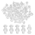thumbnail image 1 of Uxcell Kit de Tornillos y Tuercas Hexagonales Transparentes de 30 Piezas, Tornillos de Cabeza Redonda de Acrílico Plástico M6x20mm, 1 of 7