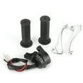 thumbnail image 2 of Cable Brake Lever Kit, Throttle Handle+Brake Lever Aluminium Alloy Brake Levers Throttle Cable Kit Non-slip Throttle Handle  For Motorcycle For Brake Parts, 2 of 8