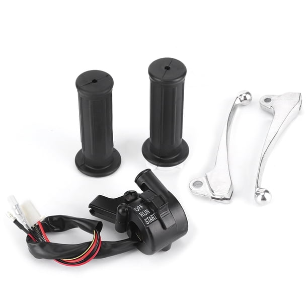 Twist Throttle Kit, Rubber Throttle Handle Housing Throttle Handle+Brake Lever Throttle Brake Kit For Motorcycle For Brake Parts