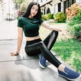 thumbnail image 4 of AOMAIS Women’s Slip On Canvas Shoes Sneakers Fashion Elastic Sneakers（Navy US5）, 4 of 11