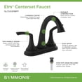 thumbnail image 4 of Symmons SLC5512PP Elm 1.0 GPM Centerset Bathroom Faucet - Chrome, 4 of 7