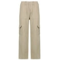 thumbnail image 4 of Pantalones de cintura alta para mujer Gibobby Khaki M, 4 of 5