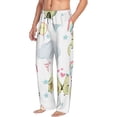 thumbnail image 2 of Daiia Green Blue Avocado Men's Sleep Pant with Pockets and Drawstring,Pajama Pants-Medium, 2 of 9