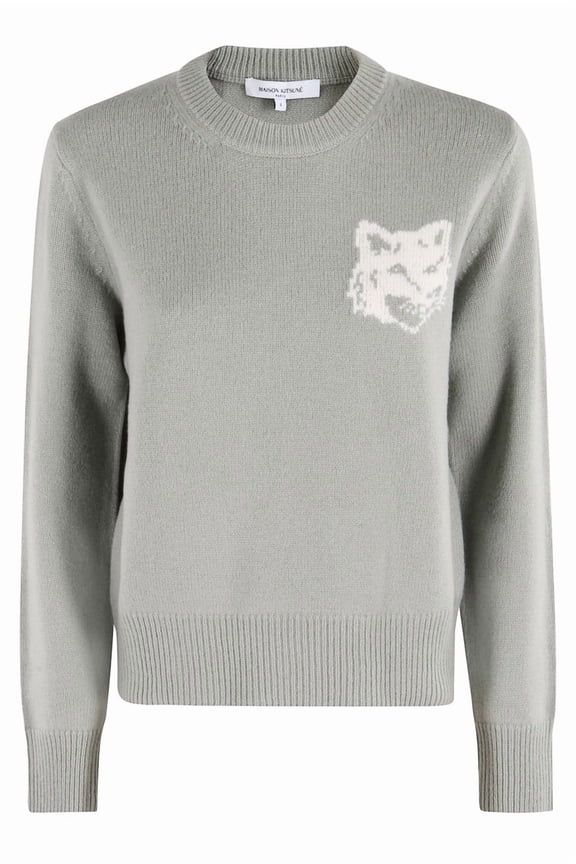 Fox Head Intarsia Merino Jumper (Women's)