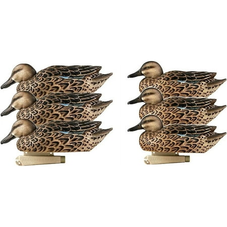 Greenhead Gear Pro-Grade Duck Decoy Blue-Winged Teal/Early Season Hen Pack 1/2 Dozen
