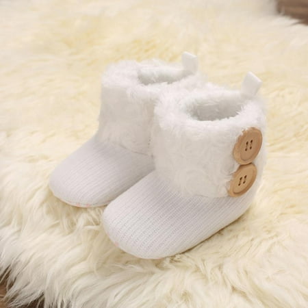 

Infant Boots Winter Baby Girl Shoes Soft Sole Anti-Slip Toddler Warm Prewalker Newborn Snow Boots