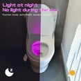 thumbnail image 5 of 4-Pack 16-Color Changing LED Toilet Night Light, Motion Sensor, Sturdy Design, Soft PVC Shade, Bathroom Toilet Bowl Light, Ideal Gifts for Fathers & Teen Boys, 5 of 6