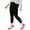 Black, variant on Hue Women's Plus Capri Leggings (White, 1X)