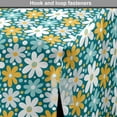thumbnail image 4 of Spring Dog Crate Cover, Gardening Petals Daisy Flowers Field Chamomile Bouquets Blossoms Motif, Easy to Use Pet Kennel Cover Small Dogs Puppies Kittens, 7 Sizes, Teal Pale Blue Orange, by Ambesonne, 4 of 6