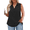 Black, variant on NISVIYA Plus Size Tops for Women Summer Sleeveless Shirts Eyelet Fashion V Neck Tunics Black 3XL