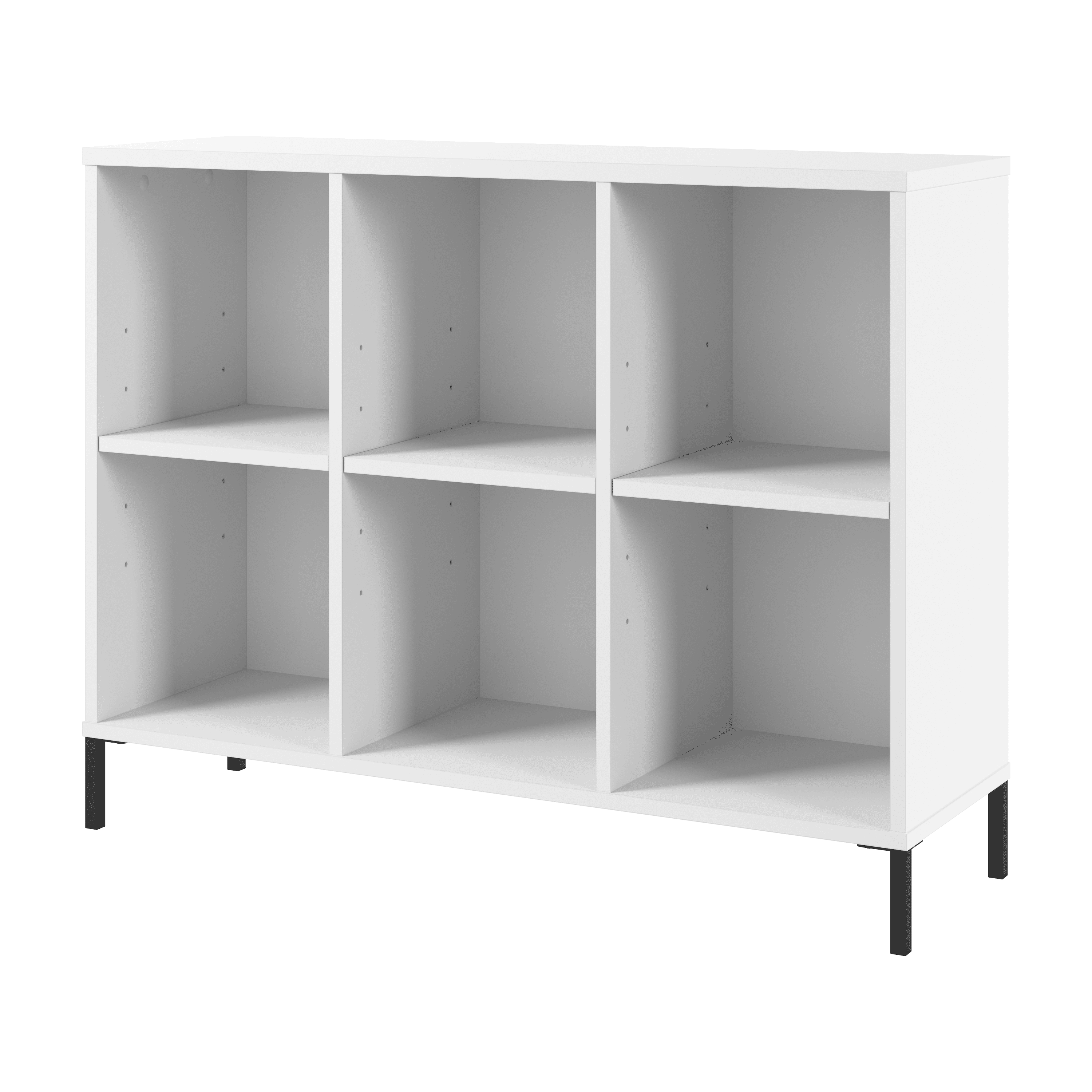 Bush Furniture Soho 6 Cube Organizer in White